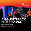 Music performance with text 'A Soundtrack for Revival' and 'National Eucharistic Congress' logo.
